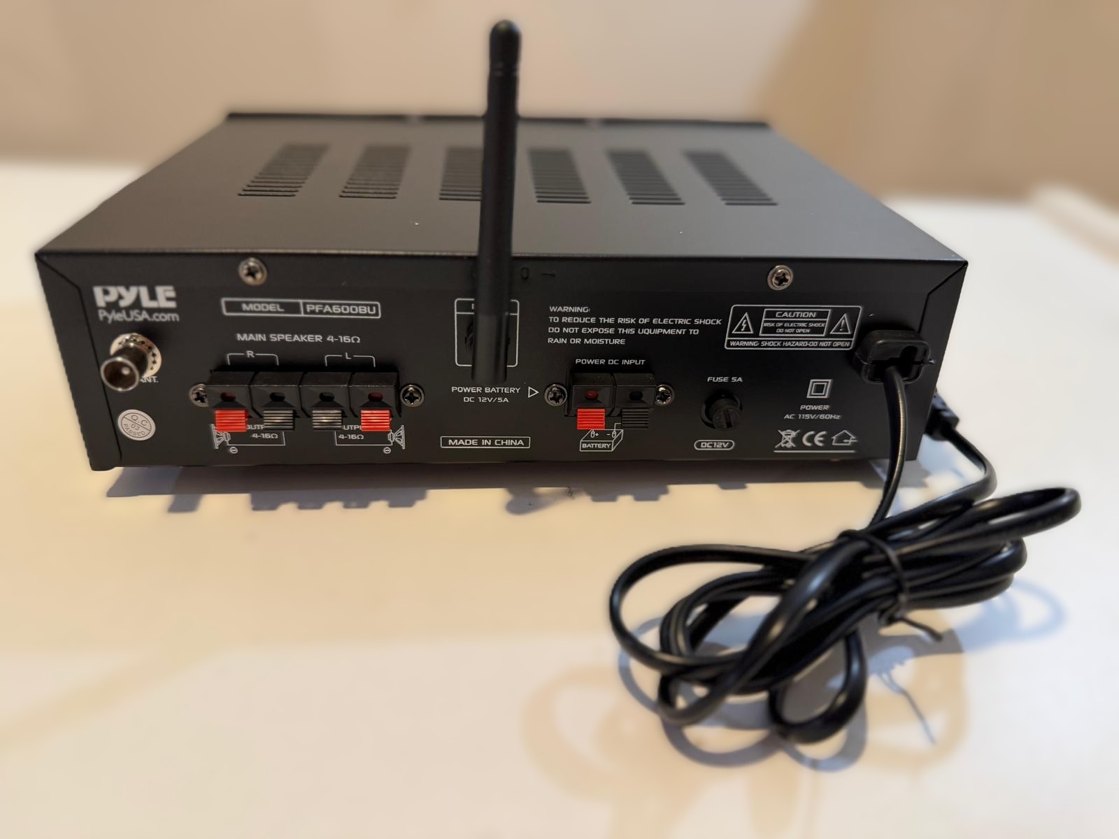 Pyle PFA600BU Compact Bluetooth Power Amplifier